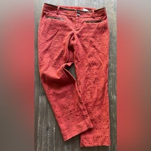 ANTHROPOLOGIE “ cartonierre “ Charlie Ankle pant.SZ 6